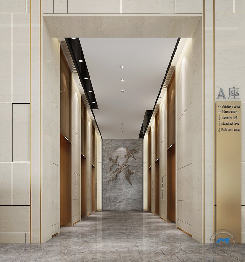 LOFT公寓型售樓部與樣板房裝修設(shè)計電梯間 LOFT公寓型售樓部與樣板房裝修設(shè)計電梯間