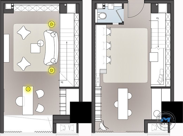 LOFT公寓型售樓部與樣板房裝修設(shè)計B戶型彩圖 LOFT公寓型售樓部與樣板房裝修設(shè)計B戶型彩圖