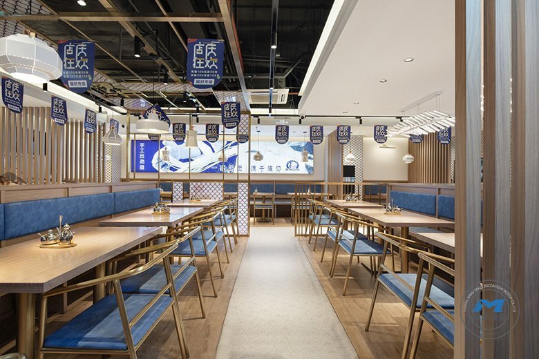 手工拉面館餐廳裝修設計小座效果圖 手工拉面館餐廳裝修設計小座效果圖
