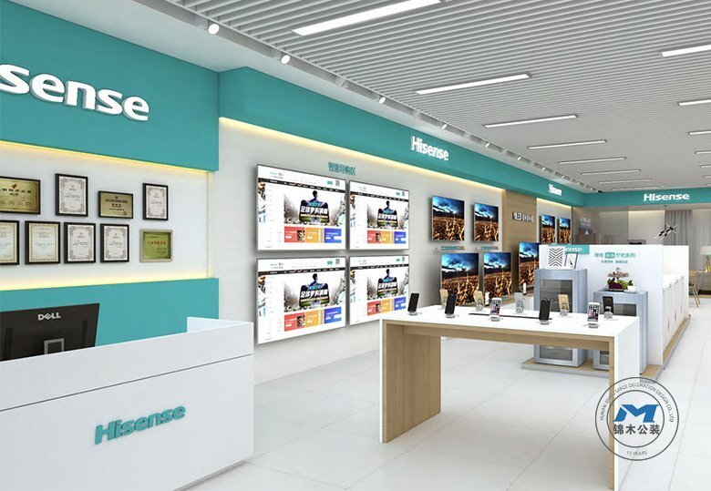 線下品牌專賣店裝修設(shè)計收銀區(qū)